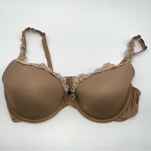 Natori Tan Lace Accent Bra-Size 34DDD (34E)